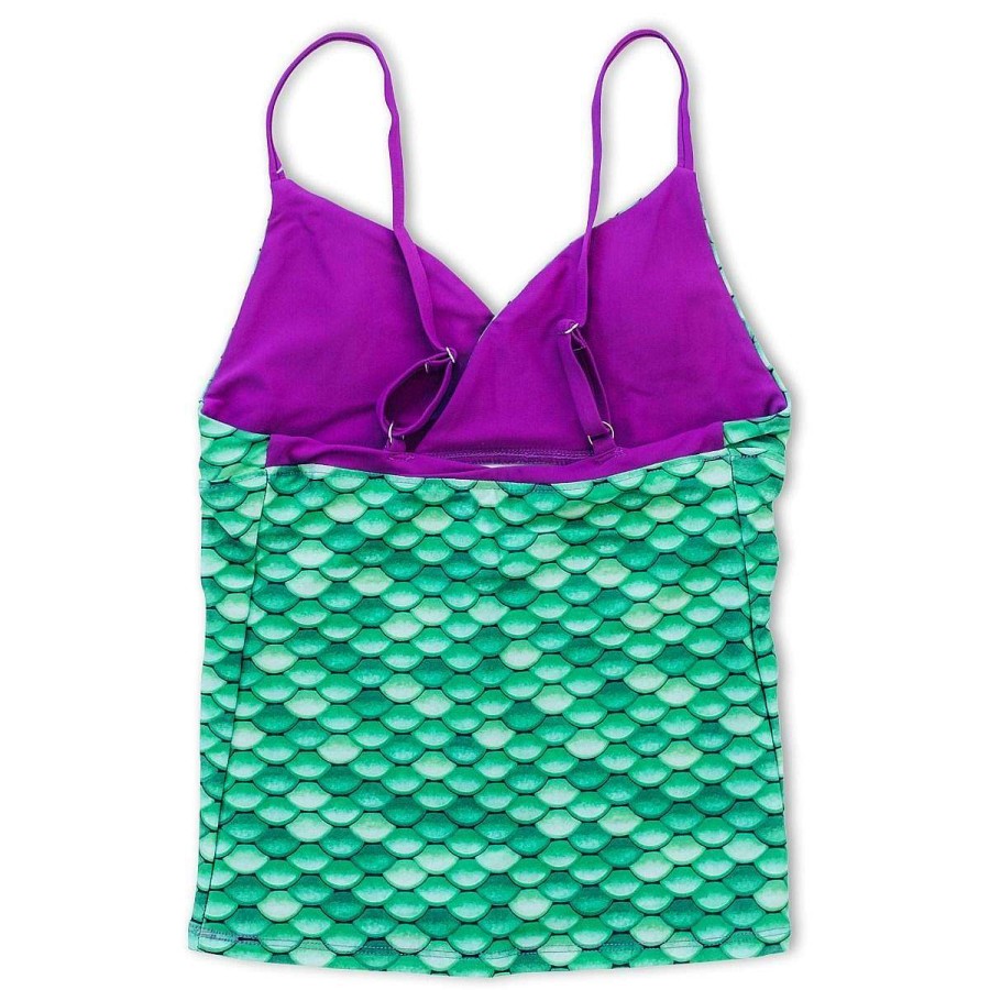 Bademode Fin Fun Sets | Keltisches Grunes Tankini-Set Fur Madchen