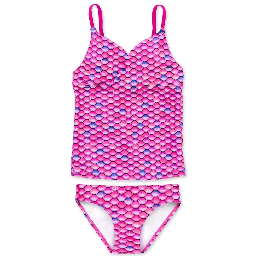 Bademode Fin Fun Sets | Rosa Malibu-Tankini-Set Fur Madchen