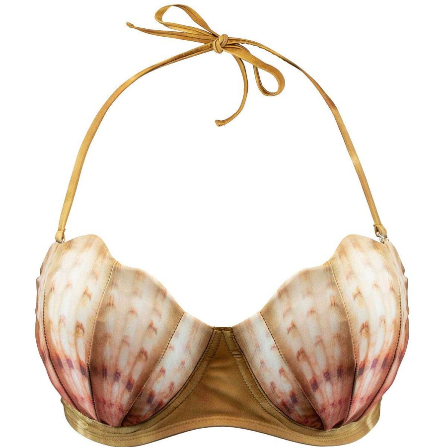 Bademode Fin Fun Oberteile | Sandbar Royal Shell-Bikinioberteil Fur Damen