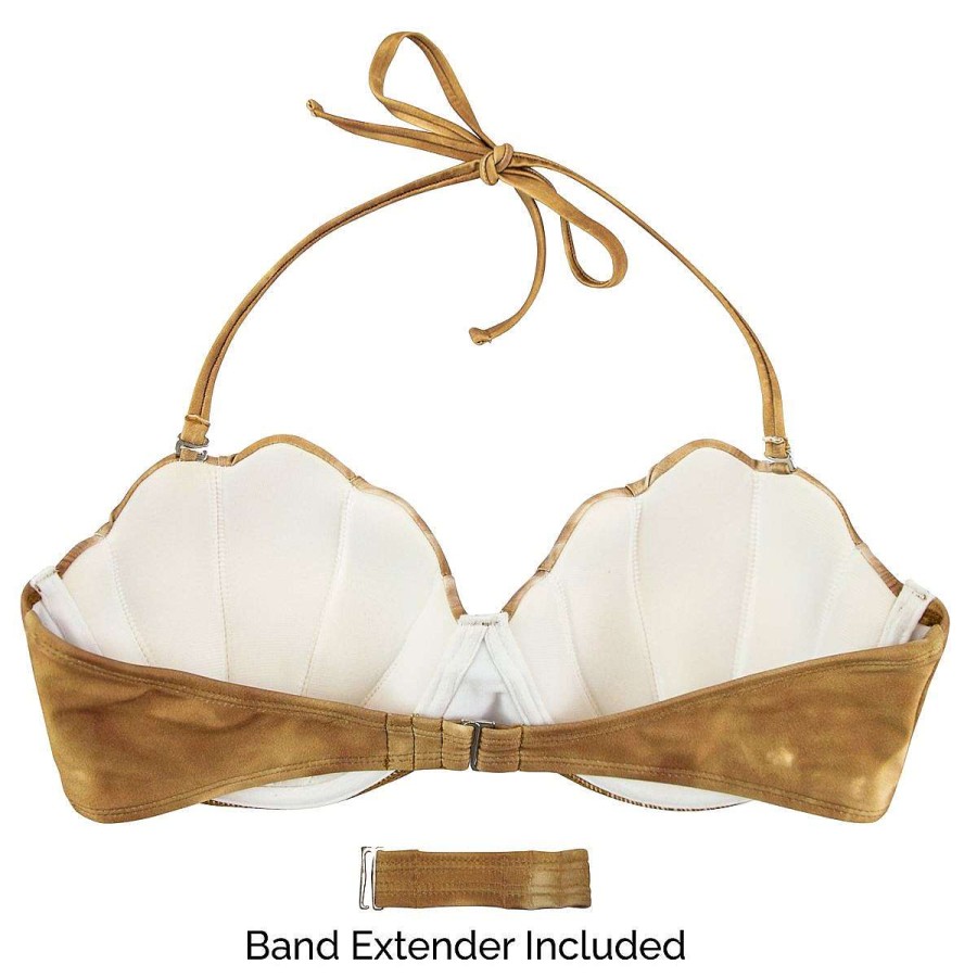 Bademode Fin Fun Oberteile | Sandbar Royal Shell-Bikinioberteil Fur Damen