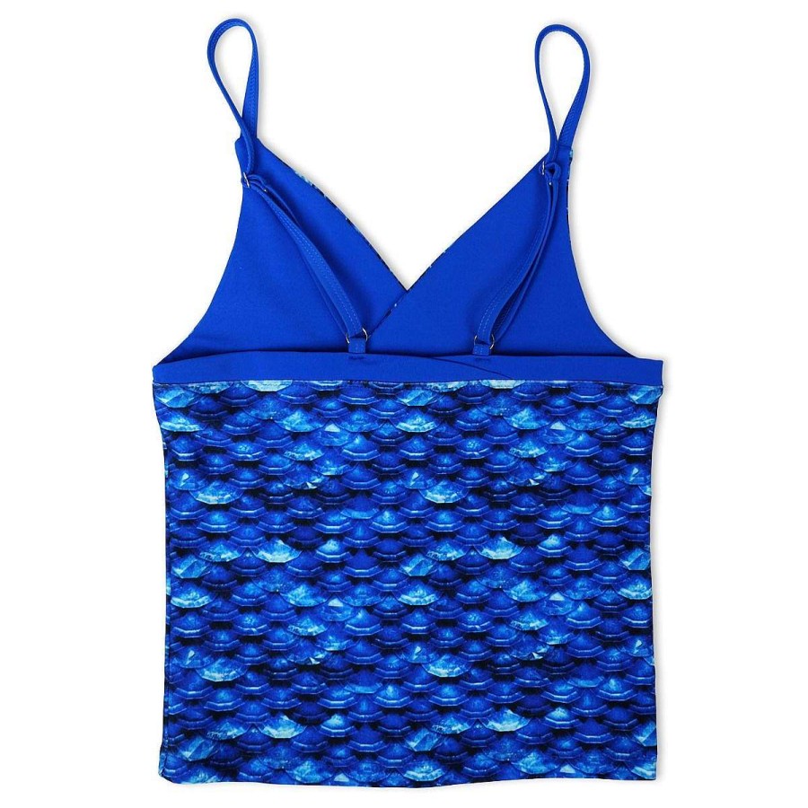 Bademode Fin Fun Tops | Madchen-Tankini-Oberteil In Arktisblau