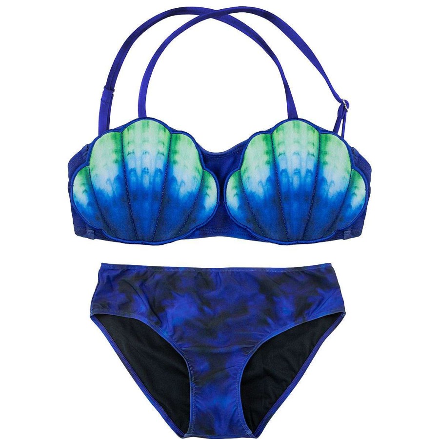 Bademode Fin Fun Sets | Madchen-Bikini-Set „Laguna Blue Royal Shell".