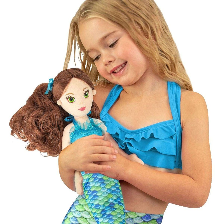 Spielzeug & Geschenke Fin Fun Meerjungfrauenpuppen | Aurora® Mermaiden Zoey Grune Meerjungfrau-Pluschpuppe