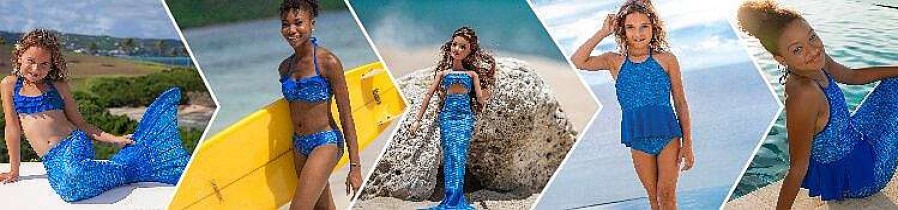 Meerjungfrauenflossen Fin Fun Meerjungfrauen | Mermaidens-Paket: Arktisches Blau